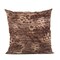 Edge Collections - Double sided 12" x 20" - Brown - Luxurious Faux Fur Throw Pillow - 1 Piece